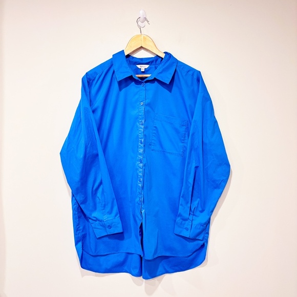 REITMANS – Royal blue button-down shirt | Classic office blouse * - Picture 1 of 7
